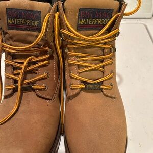 Waterproof Steel Toe Tan Boots